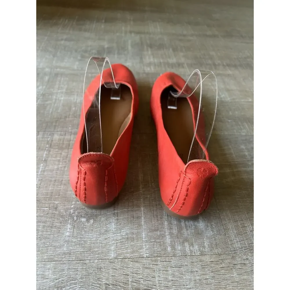 Lucky Brand Caliz Ballet Flats Women’s 9.5 M EU 41 Coral Pink Leather NWOB